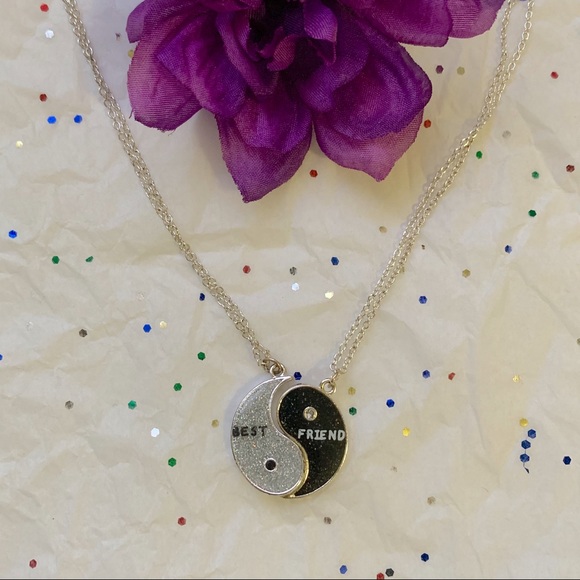 Yin yang necklace deals claire's